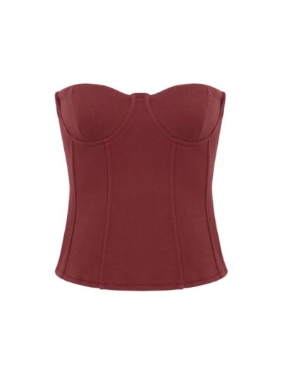 Burgundy corset