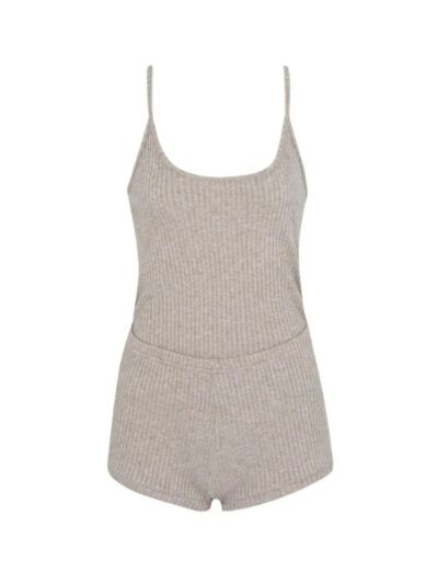 Knit micro shorts & tank top