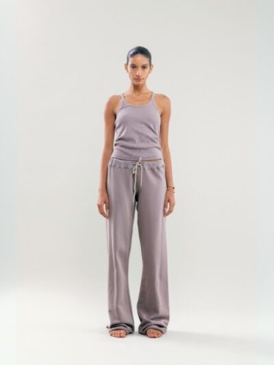 Jersey washed long joggers