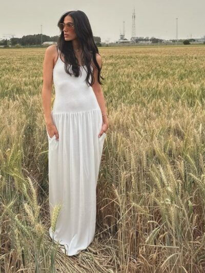 Knit white Dress