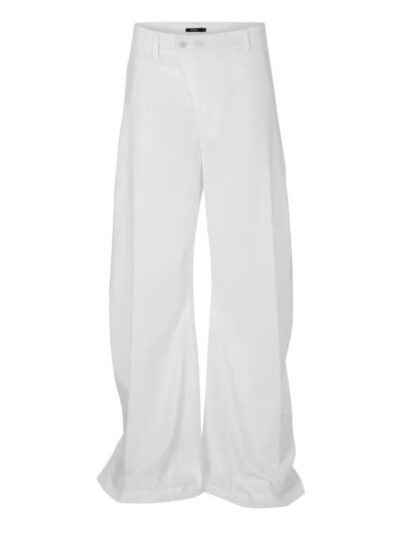 White linen ballon tailored