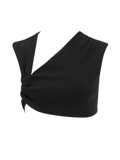 New lali ribbed crop