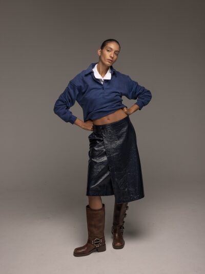 Venil Midi Skirt