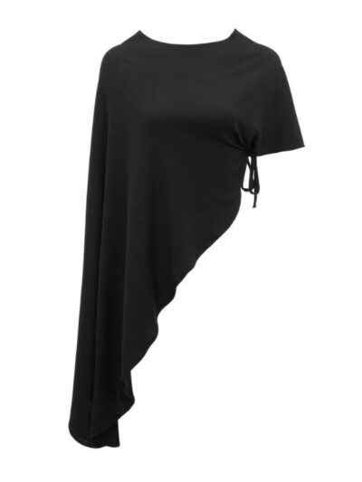 Cotton black cape