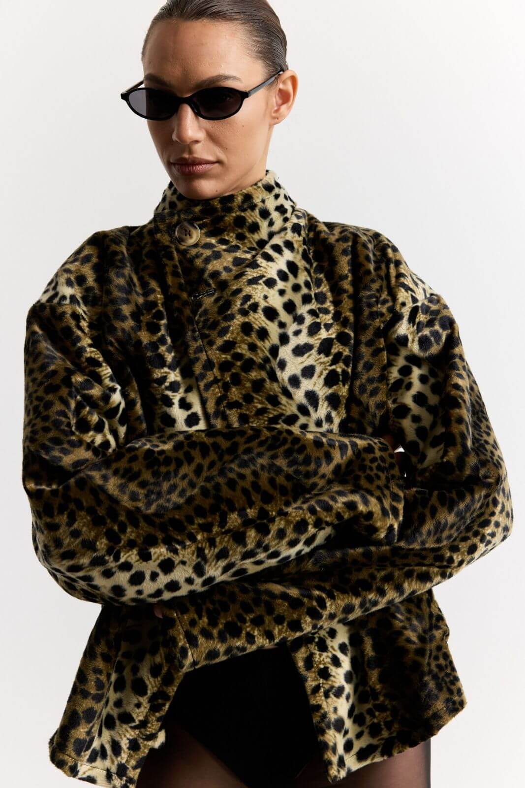LIMITED EDITION – two sides leather leopard coat - Image 4