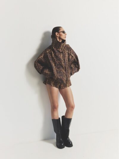 Leopard print shorts