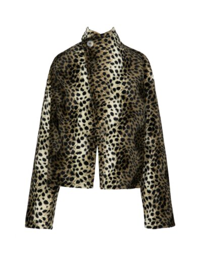 LIMITED EDITION – two sides leather leopard coat