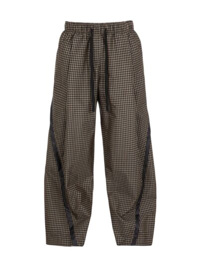 Pepita nylon pants