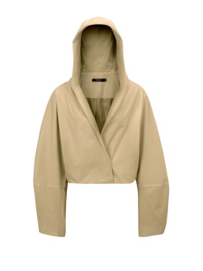 Pure grace jacket with hat camel