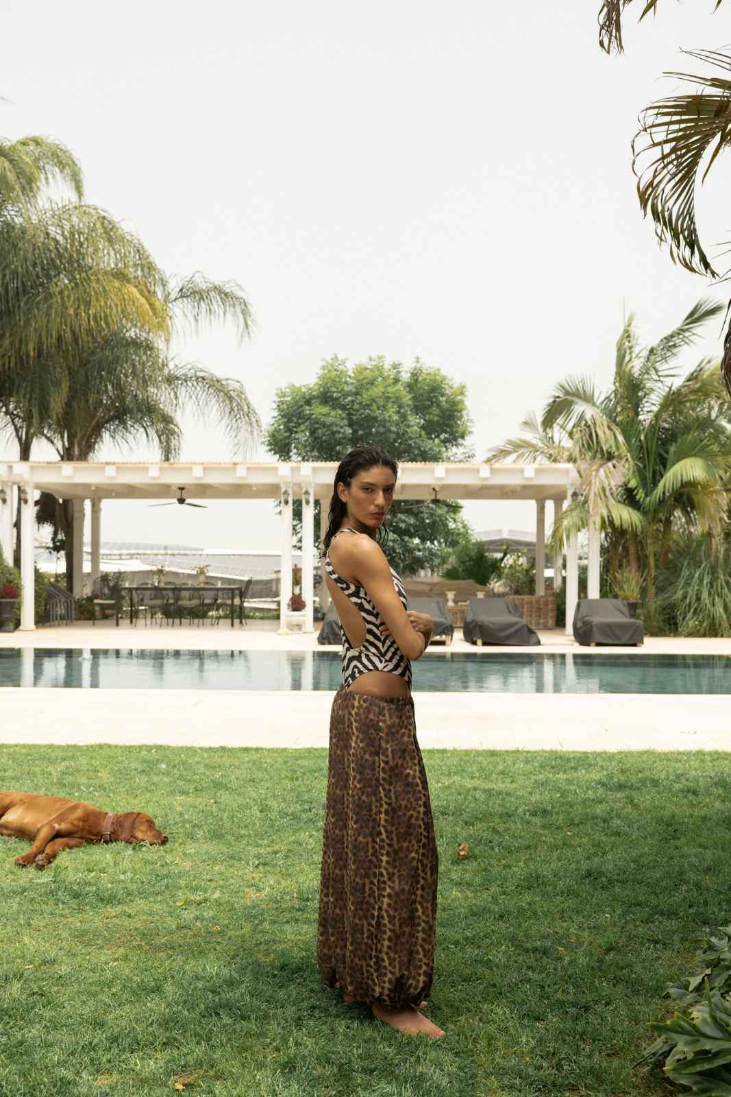 One piece solar swim
