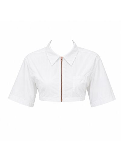 Zipper crop top